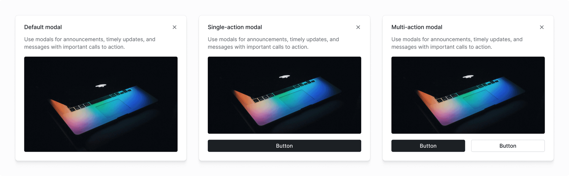 Modal component for React | Knock Docs